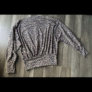 Forever21 Cheetah One Shoulder Top